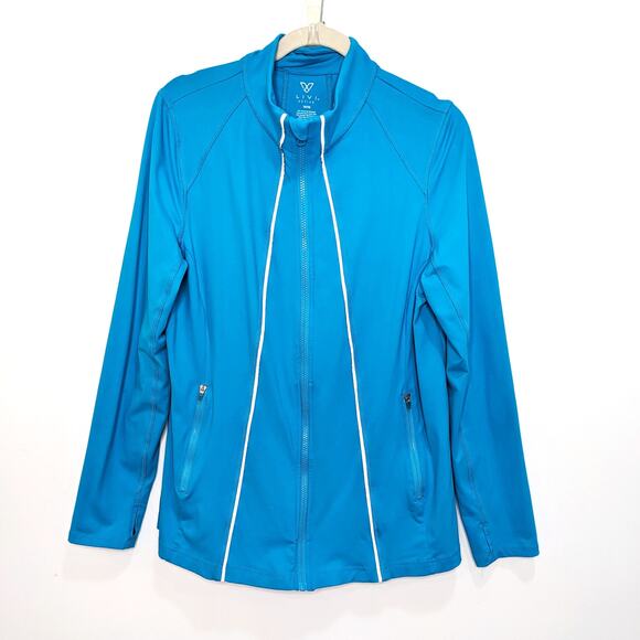 Lane Bryant Livi Jacket Womens 14/16 1X Plus Size Active Blue Zip Up Work Out - Picture 1 of 7